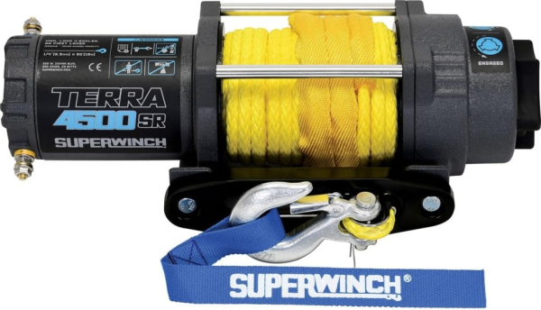 Лебедка Terra 4500SR Powersports с синтетическим тросом Лебедка Terra 4500SR Powersports с синтетическим тросом